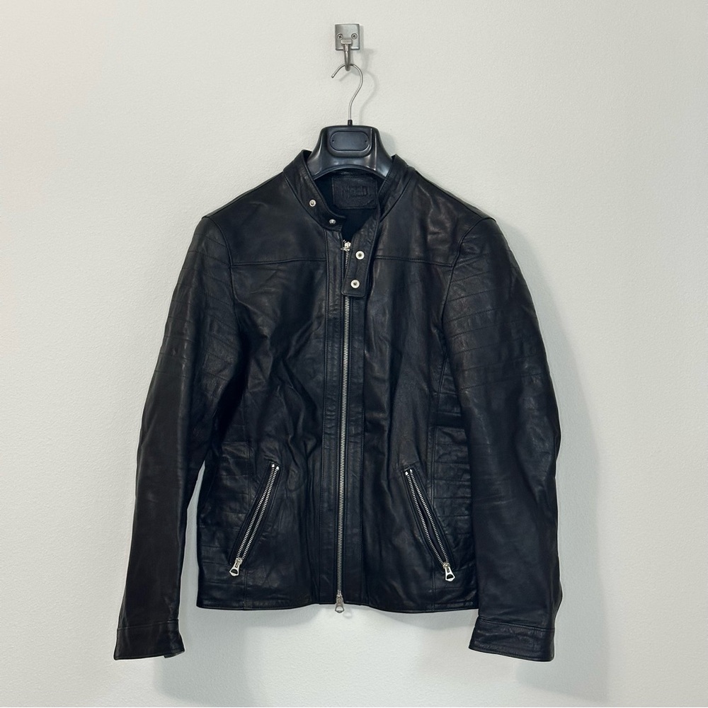 Black Leather Biker Jacket
